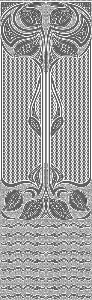 Nouveau White Paintable Dado Wallpaper by Brewster Anaglypta XII Covers about 48.5 square feet 25.2-in by 23.1-ft long roll Unpasted 25 - Fabric Carolina -