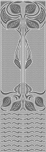 Nouveau White Paintable Dado Wallpaper by Brewster