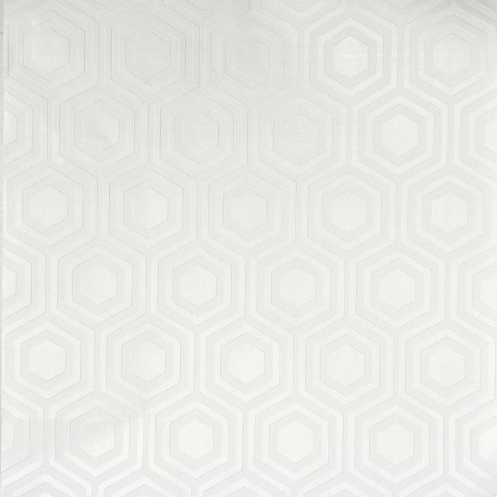 Hive White Geometric Paintable Wallpaper by Brewster Anaglypta XII Covers about 55 square feet 20-in by 33-ft long roll Unpasted 6.3 - Fabric Carolina -