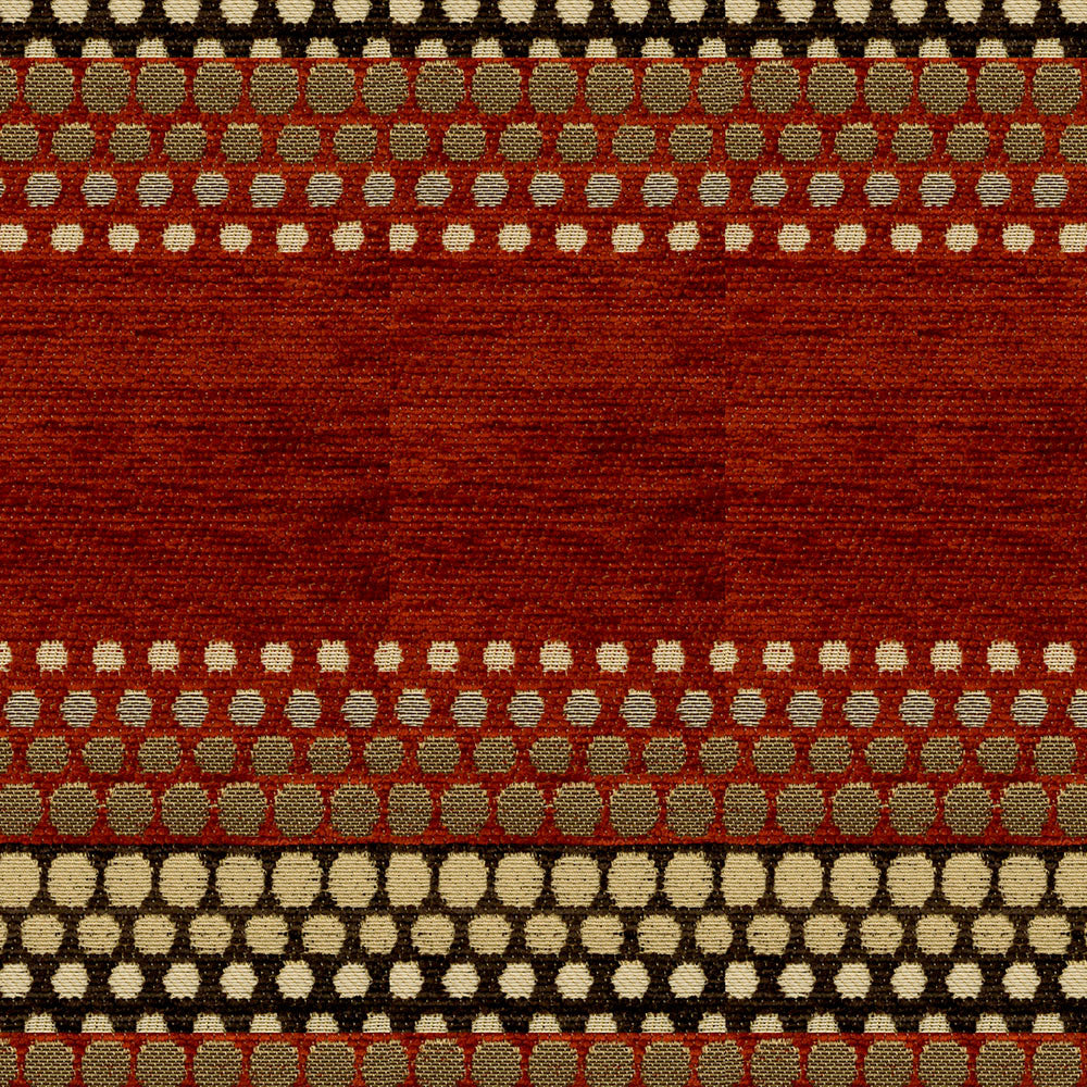 Reaction 402 Clay by ABBEYSHEA Fabric 58% Polyester
42% Acrylic TR 65,000 Double Rubs (Wyzenbeek) </p><p>Repeat: Horizontal: 24 in. (60.96 cm) up the roll and Vertical: 0.6 in. (1.524 cm) across the roll 55 in. (140 cm) - Fabric Carolina -