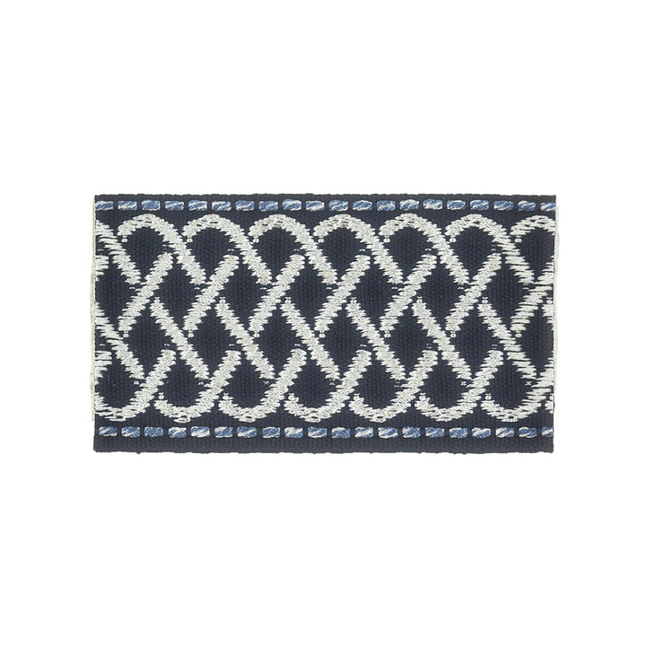 Recreation 3 Denim by Stout Trim Stout Trim Recreation 3 DenimTrim METROPOLITAN TRIM 53%POL 47%SVI CHINA </p><p>Repeat: H: 0.625, V: 0.000 2 in - Fabric Carolina -