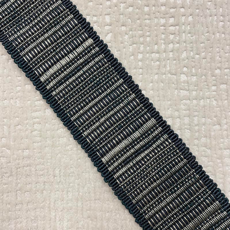 Reese Tape Marine by Magnolia Trim - 64Cot/26Ray/5Lin/5Met China Horizontal: and Vertical: 2.5 - Fabric Carolina -