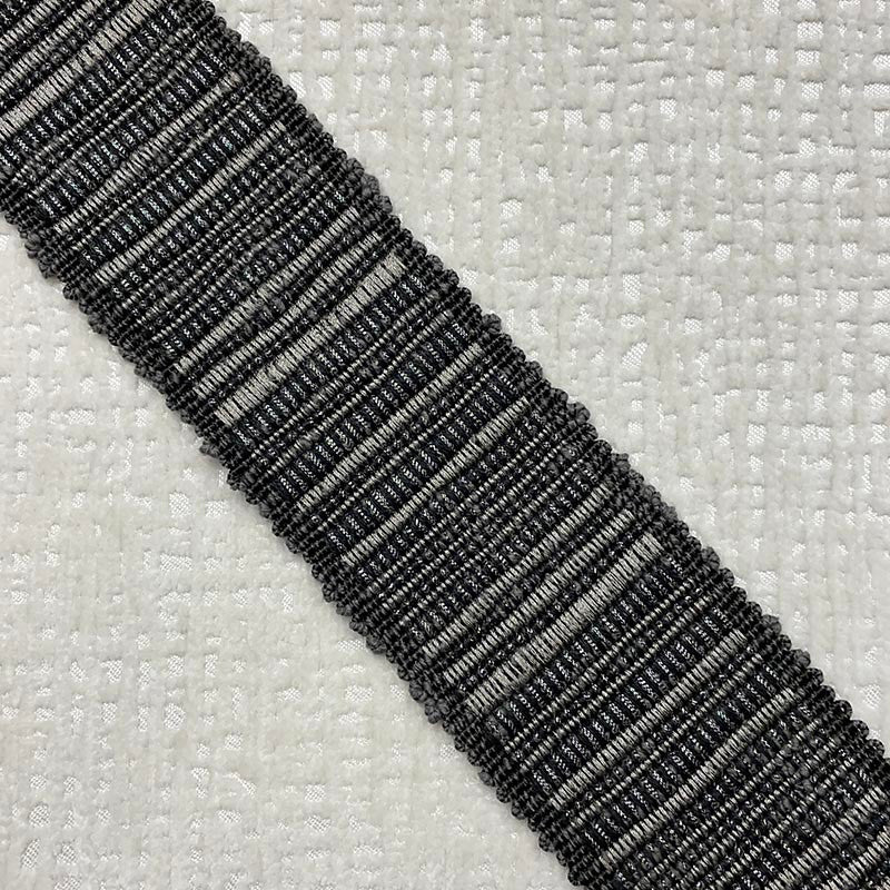 Reese Tape Smoke by Magnolia Trim - 64Cot/26Ray/5Lin/5Met China Horizontal: and Vertical: 2.5 - Fabric Carolina -