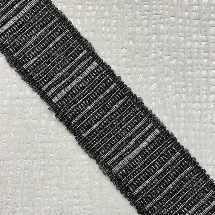 Reese Tape Smoke by Magnolia Trim - 64Cot/26Ray/5Lin/5Met China Horizontal: and Vertical: 2.5 - Fabric Carolina -