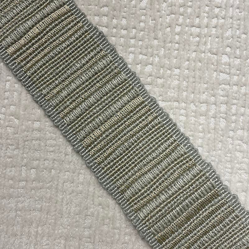 Reese Tape Spa by Magnolia Designer Trim - 64Cot/26Ray/5Lin/5Met China Horizontal: and Vertical: 2.5 - Swanky Fabrics -