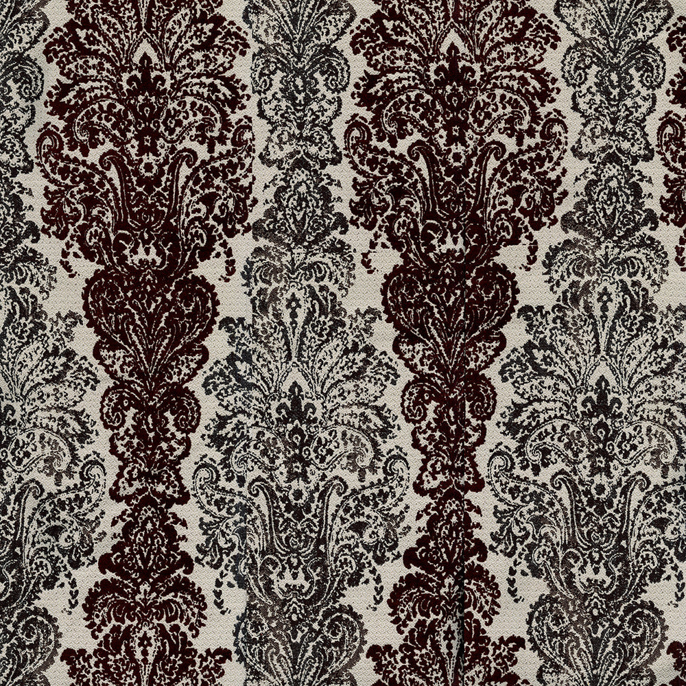 Reign 108 Boysenberry by ABBEYSHEA Fabric 100% Polyester CN 45,000 Double Rubs (Wyzenbeek) </p><p>Repeat: Horizontal: 4.5 in. (11.43 cm) up the roll and Vertical: 14.5 in. (36.83 cm) across the roll 56 in. (142 cm) - Fabric Carolina -