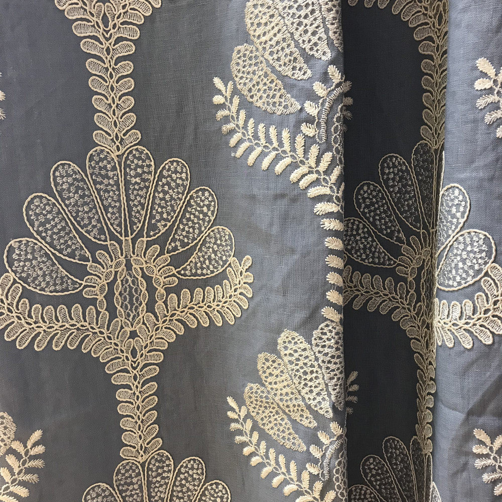 RESSINA 66SJ101 by JF Designer Fabric JF Studio 51% Linen, 49% Viscose India  Horizontal: 16.875 and Vertical: 11.375 53  - Swanky Fabrics -