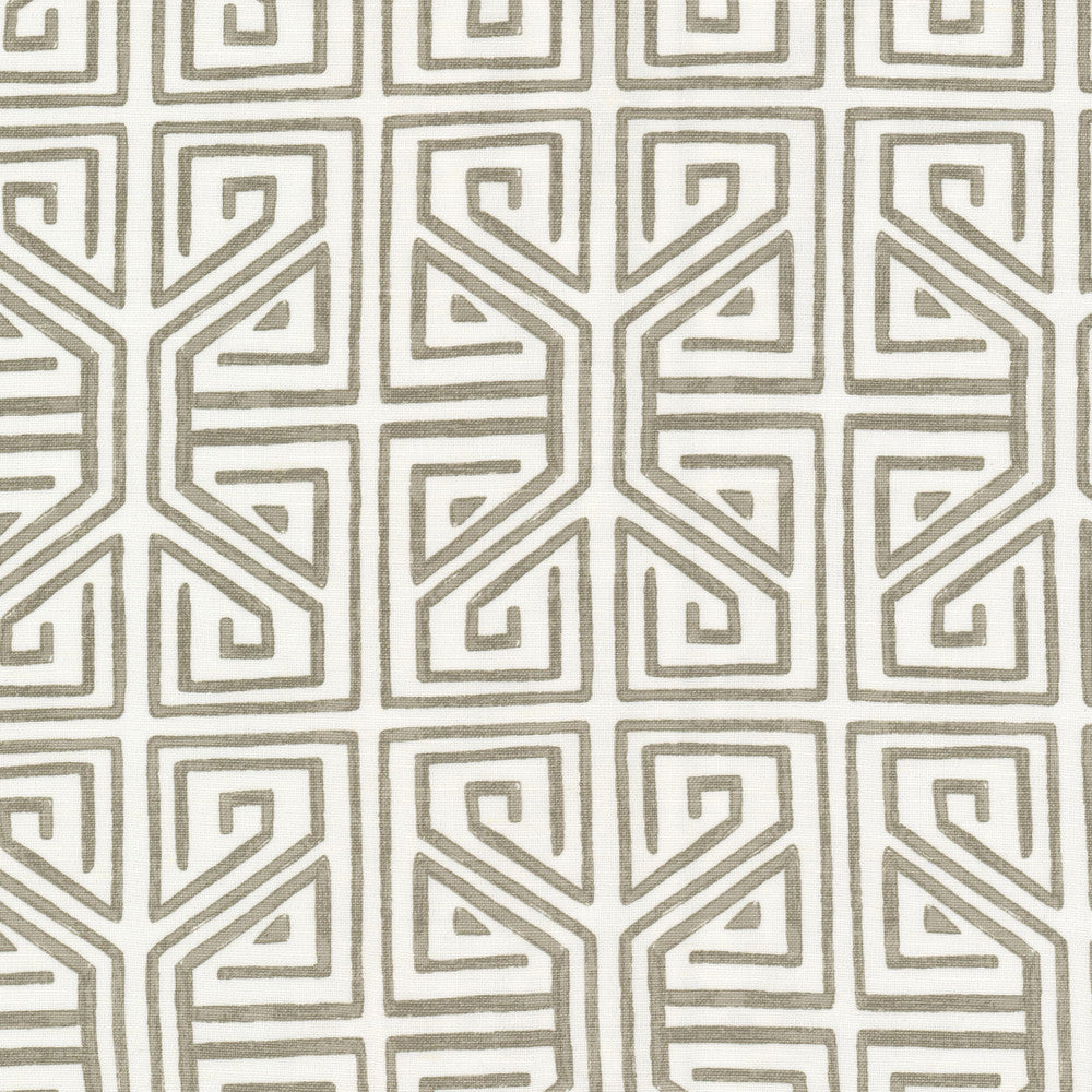 Revelry 2 Taupe by Stout Designer Fabric RAINBOW LIBRARY ALMOND/GRANITE 58%LIN 42%COT INDIA Horizontal: 6.250 and Vertical: 7.625 54 in - Swanky Fabrics -