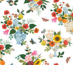 Flower Studies Bright Wallpaper by Rifle Paper Co.