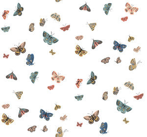 Butterfly House White Wallpaper by Rifle Paper Co.