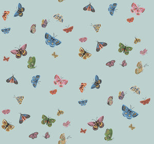 Butterfly House Light Blue Wallpaper by Rifle Paper Co.
