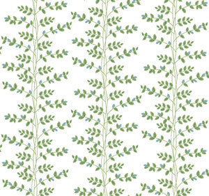 Climbing Vine White & Blue by Rifle Paper Co. Wallpaper