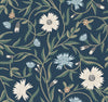 Aster Navy by Rifle Paper Co. Wallpaper