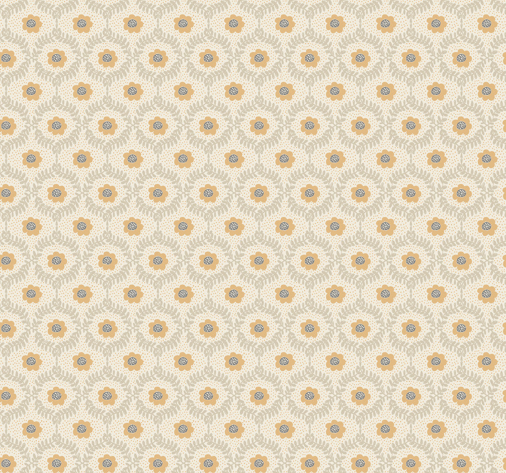 Emma Linen Wallpaper by Rifle Paper Co. Rifle Paper Co. 3rd Edition Covers about 60.8 square feet 27-in by 27-ft long roll Unpasted 25.25 - Fabric Carolina -