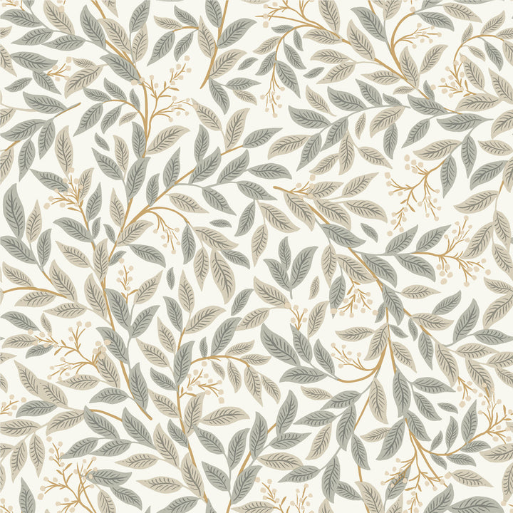 Willowberry Linen Wallpaper by Rifle Paper Co. Rifle Paper Co. 3rd Edition Covers about 56.4 square feet 20.5-in by 33-ft long roll Unpasted 20.5 - Fabric Carolina -