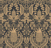 Pineapple Damask Black & Gold by Rifle Paper Co. Wallpaper