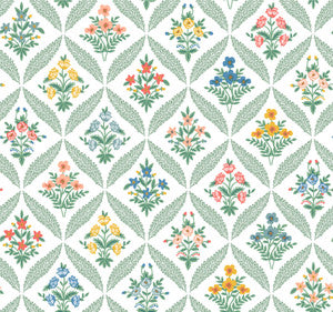 Estee Garden Sage Wallpaper by Rifle Paper Co.