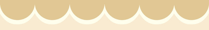 Linen Scallop Wallpaper Trim by Rifle Paper Co. Rifle Paper Co. 3rd Edition Covers about 4.4 square feet 3.5-in by 15-ft long roll Unpasted 0 - Fabric Carolina -