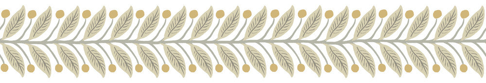 Linen Garden Wallpaper Trim by Rifle Paper Co. Rifle Paper Co. 3rd Edition Covers about 4.4 square feet 3.5-in by 15-ft long roll Unpasted 0 - Fabric Carolina -