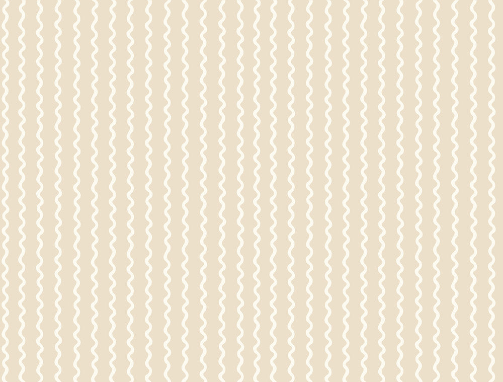 Rickrack Linen Wallpaper by Rifle Paper Co. Rifle Paper Co. 3rd Edition Covers about 60.8 square feet 27-in by 27-ft long roll Unpasted 20.5 - Fabric Carolina -