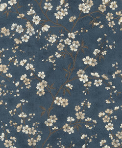 Tsubomi Blue Cherry Blossom Wallpaper by Rasch