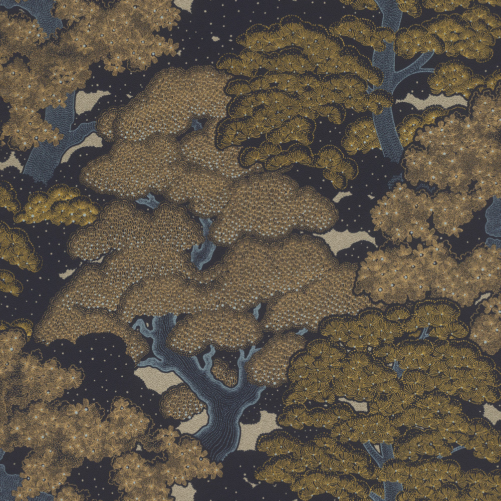 Taiheiyo Moss Ancient Forest Wallpaper by Rasch Rasch Covers about 57.5 square feet Germany Unpasted 10.43-in repeat, drop match 20.9-in by 33-ft long roll - Fabric Carolina -
