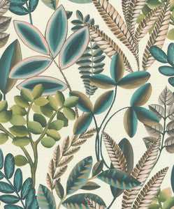 Liani Cream Painterly Botanical Wallpaper by Rasch