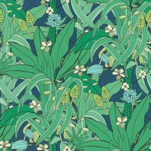 Manipur Green Jungle Canopy Wallpaper by Rasch