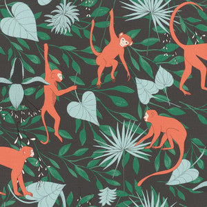 Langur Black Monkey Troop Wallpaper by Rasch