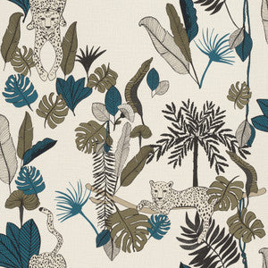 Tadoba Blue Jaguar Grove Wallpaper by Rasch