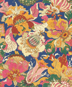 Odisha Orange Jacobean Floral Wallpaper by Rasch