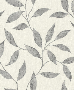 Amble Light Grey Vine Wallpaper by Rasch