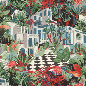 Merian Multicolor Architectural Wallpaper by Rasch