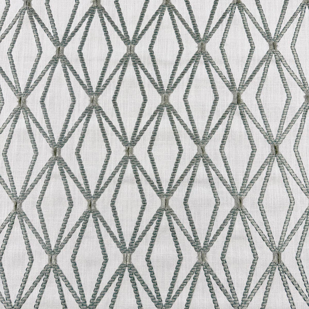 Rhombony Jadite by Magnolia Fabric - 70% Viscose, 30% Linen, Emb 100% Viscose India 51000 Horizontal: 4.375 and Vertical: 6.375 54 - Fabric Carolina -
