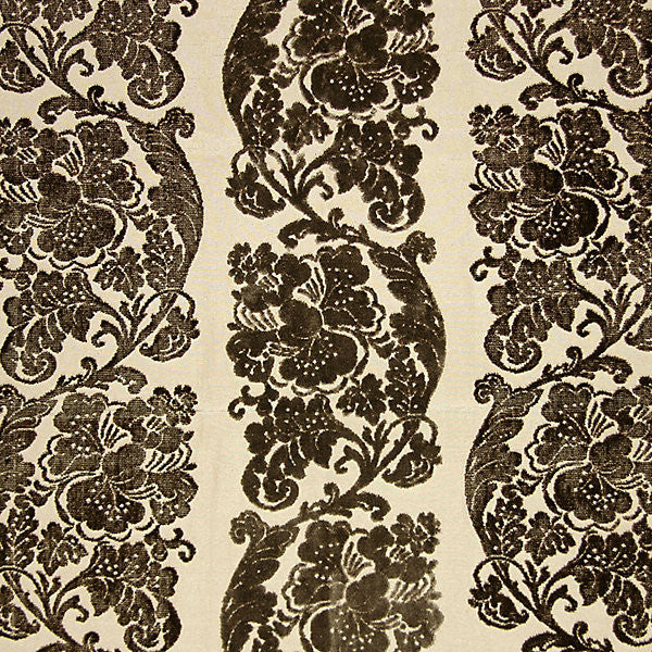 Riggato Graziella/Espresso 0255-002 by Grey Watkins Fabric STOCKED AT SCALAMANDRE WAREHOUSE SHADIN IS INHERENTE|SHADING IS INHERENT|TO VELVET QUALITIES|IS NOT A DEFECT|100% RAYON PILE|100% RAYON PILE,|19% RAYON|81% POLYESTER GERMANY HEAVY DUTY Horizontal: 17" and Vertical: 13.75" 55" - Fabric Carolina -