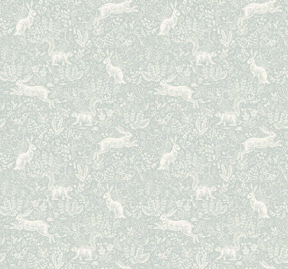 Fable Mineral Wallpaper by Rifle Paper Co. Rifle Paper Co. Covers about 60.8 square feet 27-in by 27-ft long roll Unpasted 25.25 - Fabric Carolina -