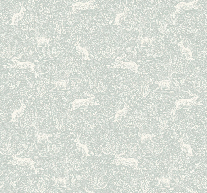 Fable Mineral Wallpaper by Rifle Paper Co. Rifle Paper Co. Covers about 60.8 square feet 27-in by 27-ft long roll Unpasted 25.25 - Fabric Carolina -