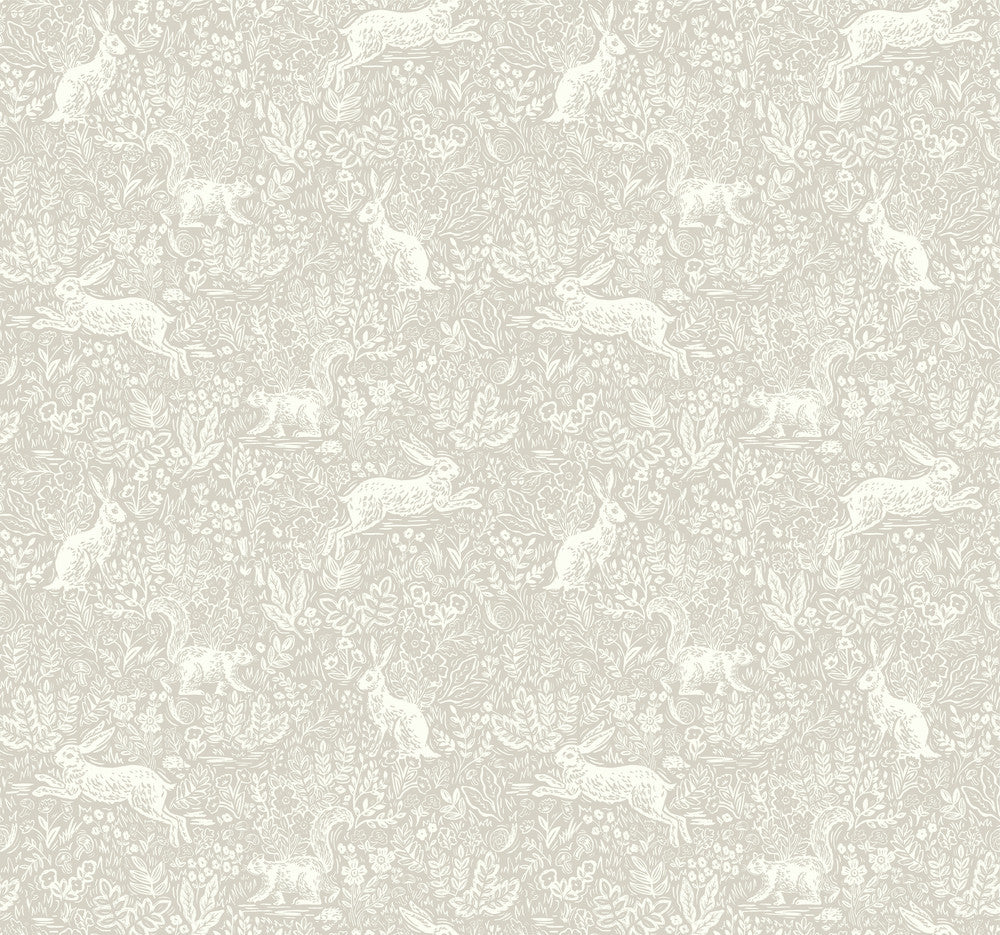 Fable Linen Wallpaper by Rifle Paper Co. Rifle Paper Co. Covers about 60.8 square feet 27-in by 27-ft long roll Unpasted 25.25 - Fabric Carolina -