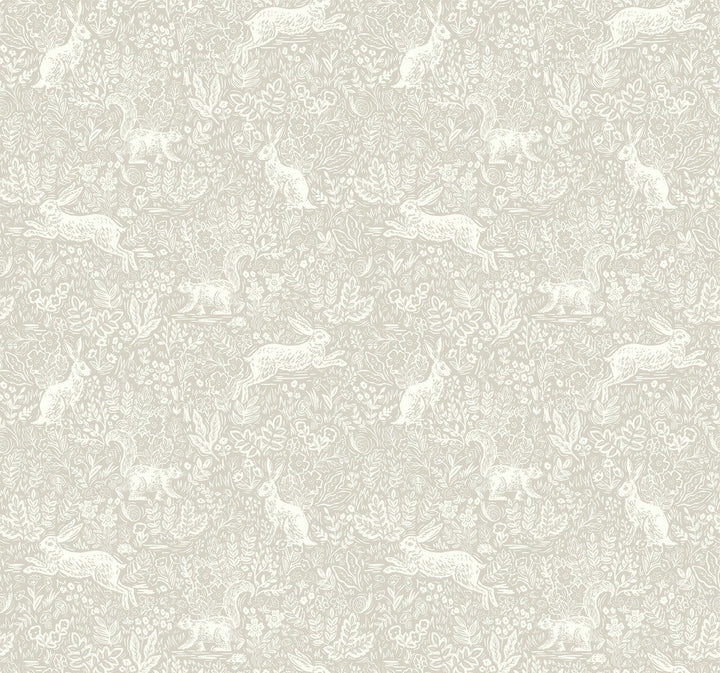 Fable Linen Wallpaper by Rifle Paper Co. Designer Rifle Paper Co. Covers about 60.8 square feet 27-in by 27-ft long roll Unpasted 25.25 - Swanky Fabrics -