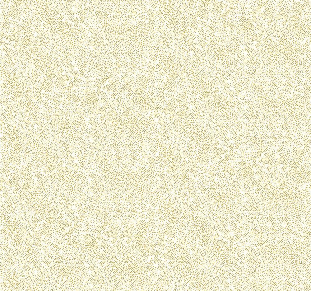 Champagne Dots Gold & White Wallpaper by Rifle Paper Co. Rifle Paper Co. Covers about 60.8 square feet 27-in by 27-ft long roll Unpasted 25.25 - Fabric Carolina -