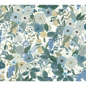 Garden Party Blue Wallpaper by Rifle Paper Co.