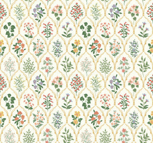 Hawthorne Rose Multi by Rifle Paper Co. Wallpaper