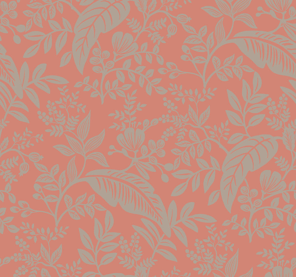 Canopy Rose Wallpaper by Rifle Paper Co. Rifle Paper Co. Covers about 60.8 square feet 27-in by 27-ft long roll Unpasted 25.25 - Fabric Carolina -