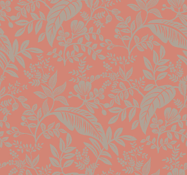 Canopy Rose Wallpaper by Rifle Paper Co. Rifle Paper Co. Covers about 60.8 square feet 27-in by 27-ft long roll Unpasted 25.25 - Fabric Carolina -