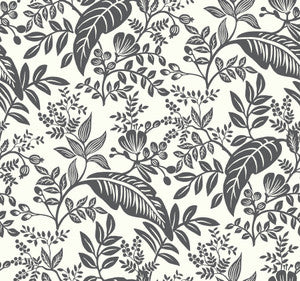 Canopy Black & White Wallpaper by Rifle Paper Co.
