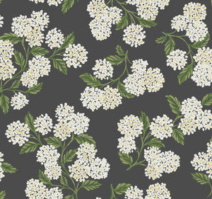 Hydrangea Black & White Wallpaper by Rifle Paper Co.