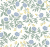 Peonies Periwinkle & Sage by Rifle Paper Co. Wallpaper
