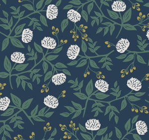 Peonies Navy Wallpaper by Rifle Paper Co.