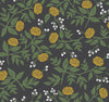 Peonies Black & Gold by Rifle Paper Co. Wallpaper