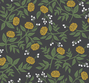Peonies Black & Gold Wallpaper by Rifle Paper Co.